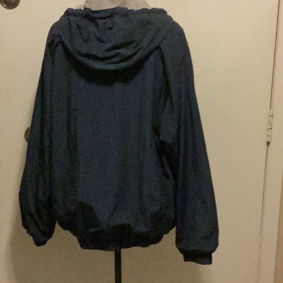 Waterproof Blue Zip front Mens Hooded Jacket Med,pockets WEATHERPROOF Garment Co - Picture 4 of 8